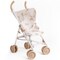 Roma Prams: Teddy Doll XL Umbrella Buggy - Beige-Cream-Bear - Folding Push Stroller, Retractable Canopy, Toy Accessory For Dolls Up To 16.5", Kids 3+